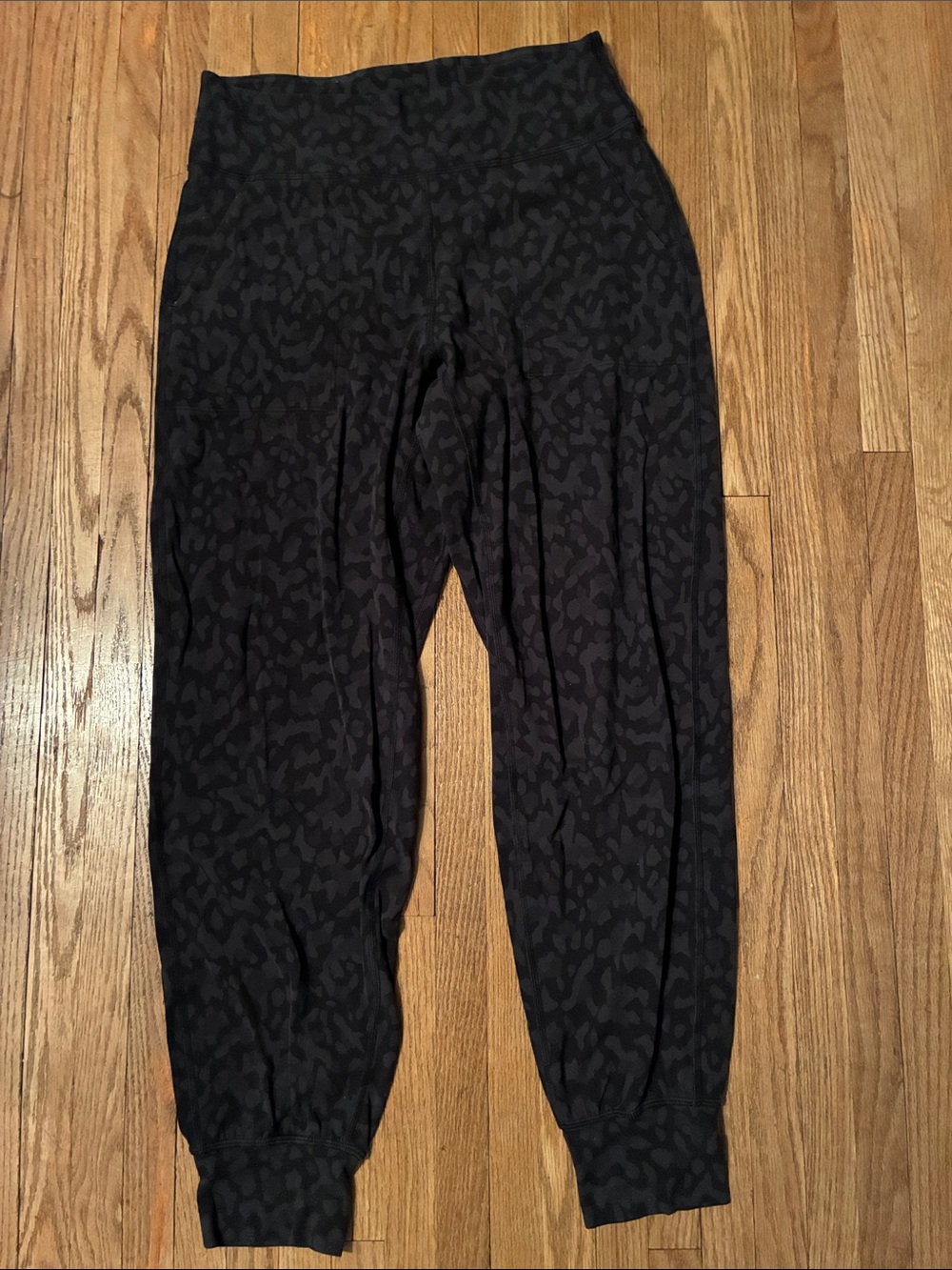 lululemon athletica Black Tonal Animal-Print Leggings